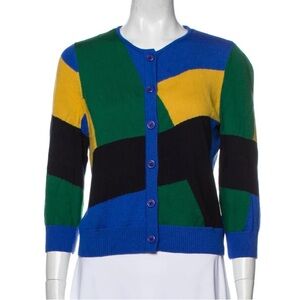 St. John Colorblock sweater